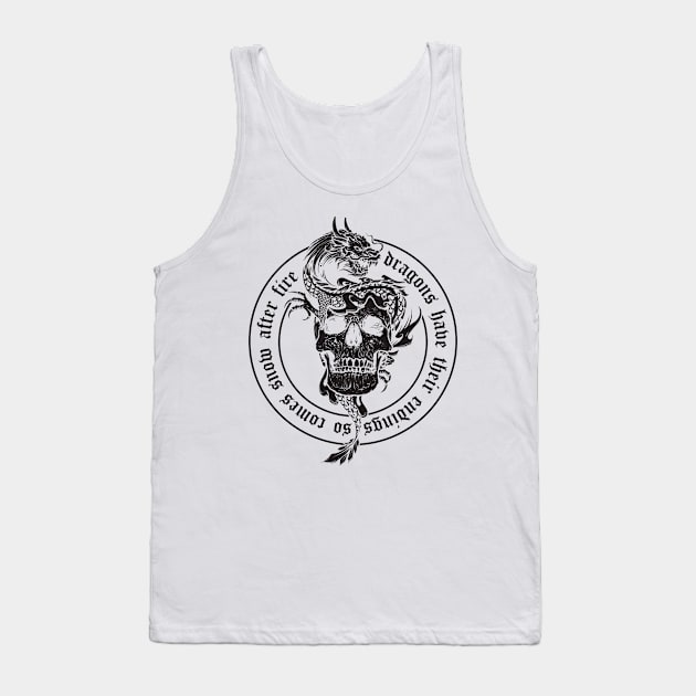 Dragon Skull Tank Top by Insomnia_Project